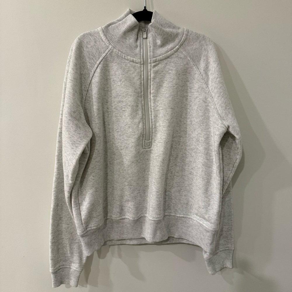 90 Degree By Reflex White Fleece-Lined Top